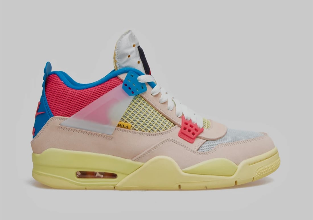 jordan 4 pink and yellow