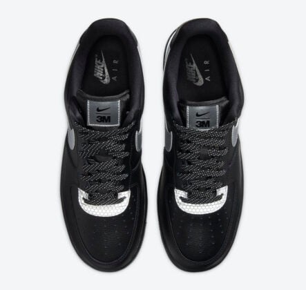 3M Nike Air Force 1 Low Black Silver CT2299-001 Release Date Info ...