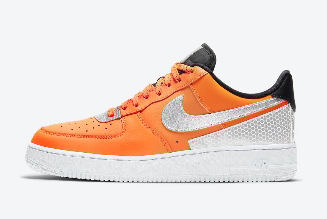 grey black and orange air force 1