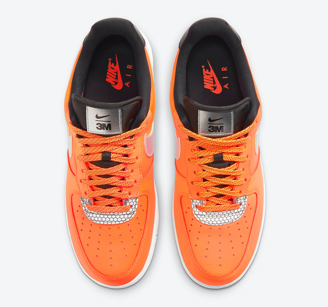 3M Nike Air Force 1 Low Total Orange CT2299-800 Release Date Info