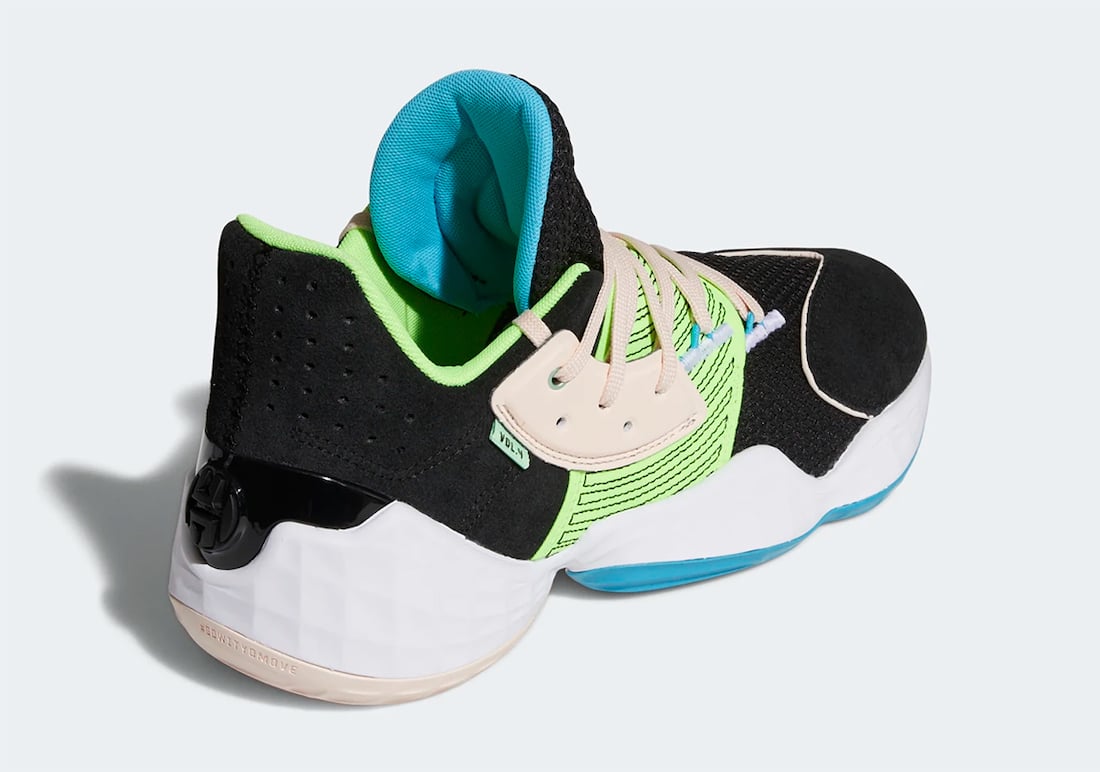 adidas Harden Vol. 4 Black Signal Green FY0874 Release Date Info