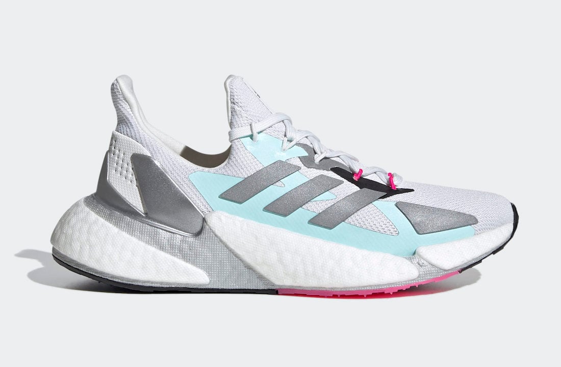 adidas X9000L4 White Silver Teal Blue FW8405 Release Date Info