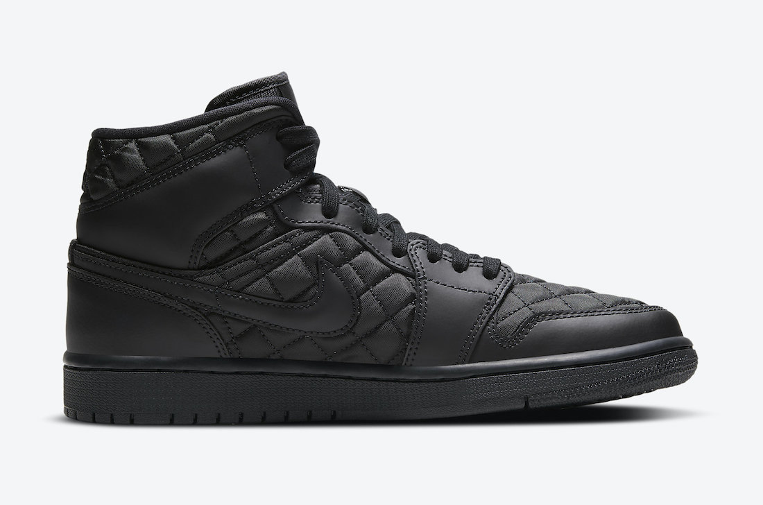 Air Jordan 1 Mid Black Quilted DB6078-001 Release Date Info