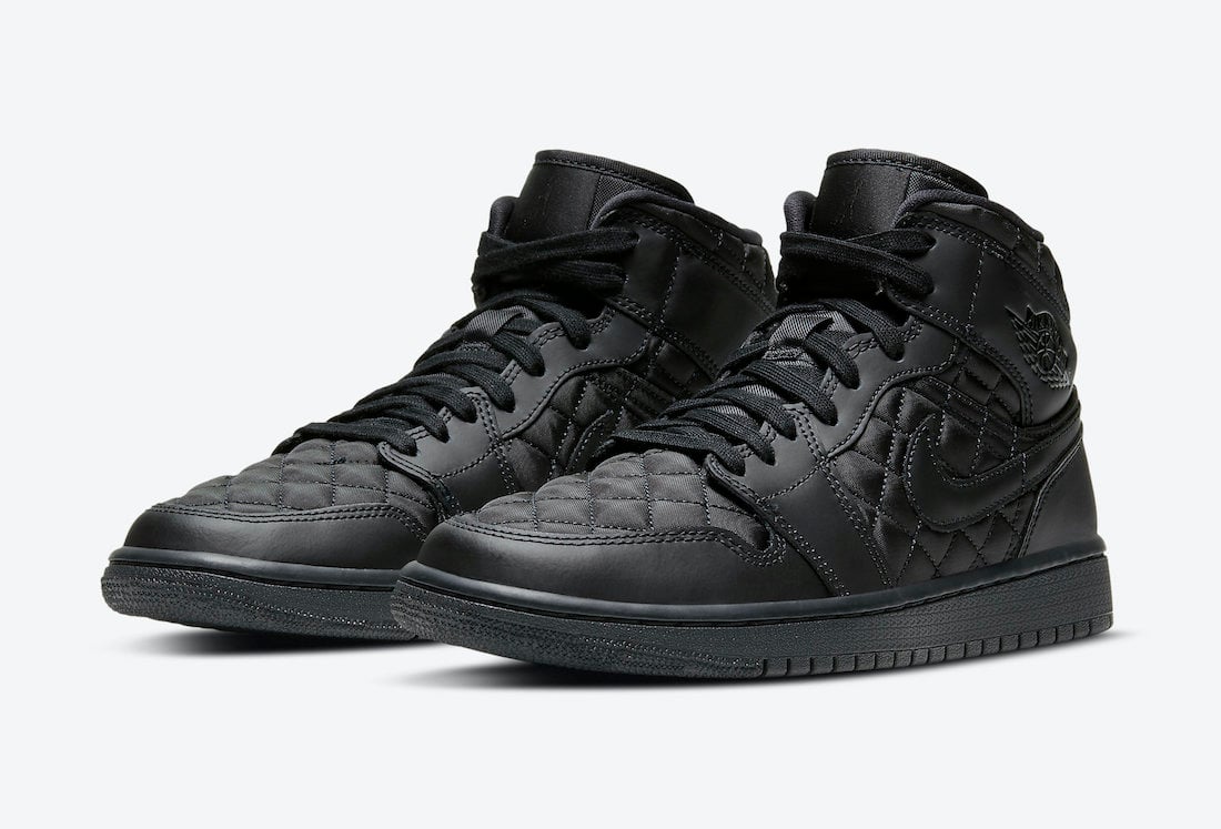 Air Jordan 1 Mid Black Quilted DB6078-001 Release Date Info