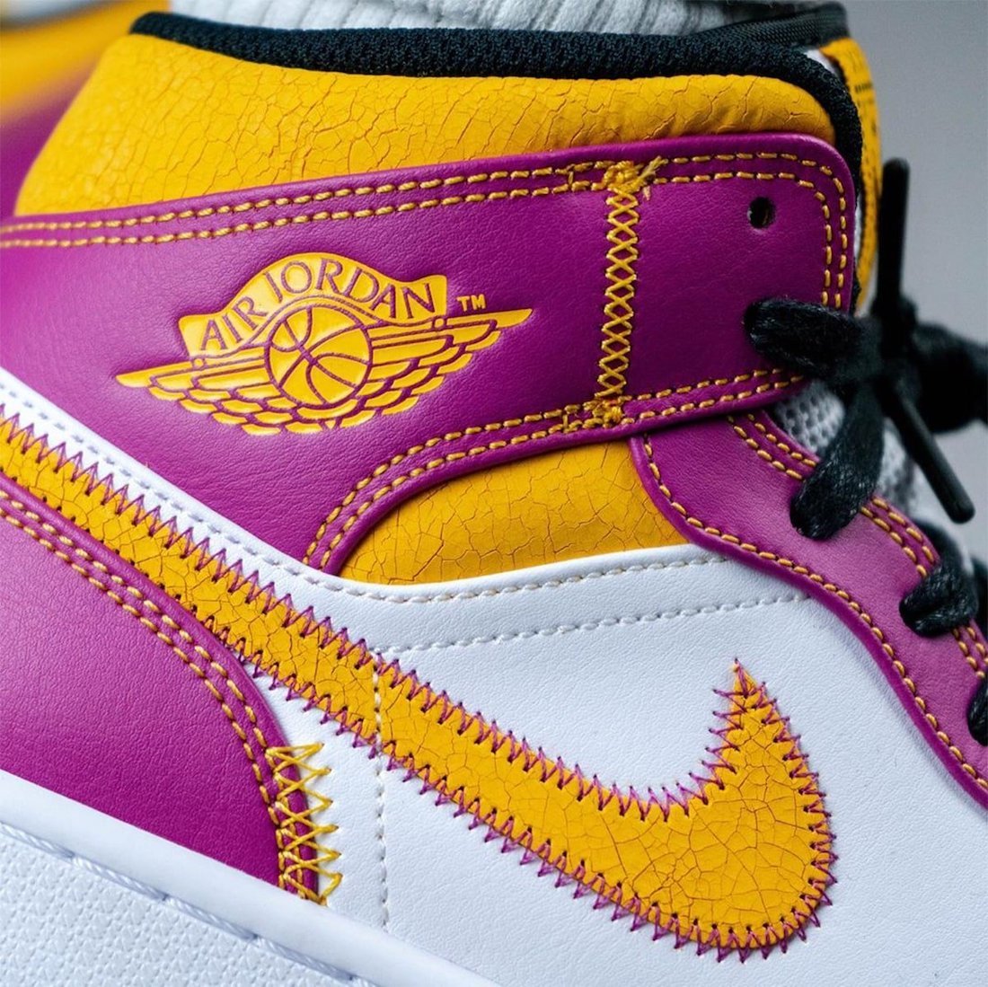 Air Jordan 1 Mid Familia DC0500-100 On Feet