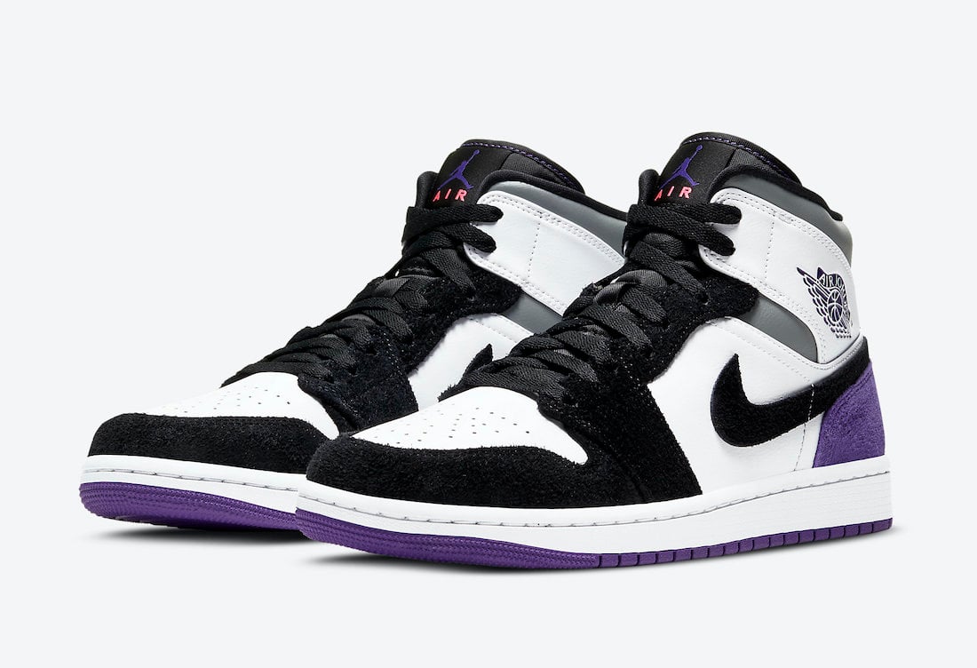 jordan aj 1 mid se purple