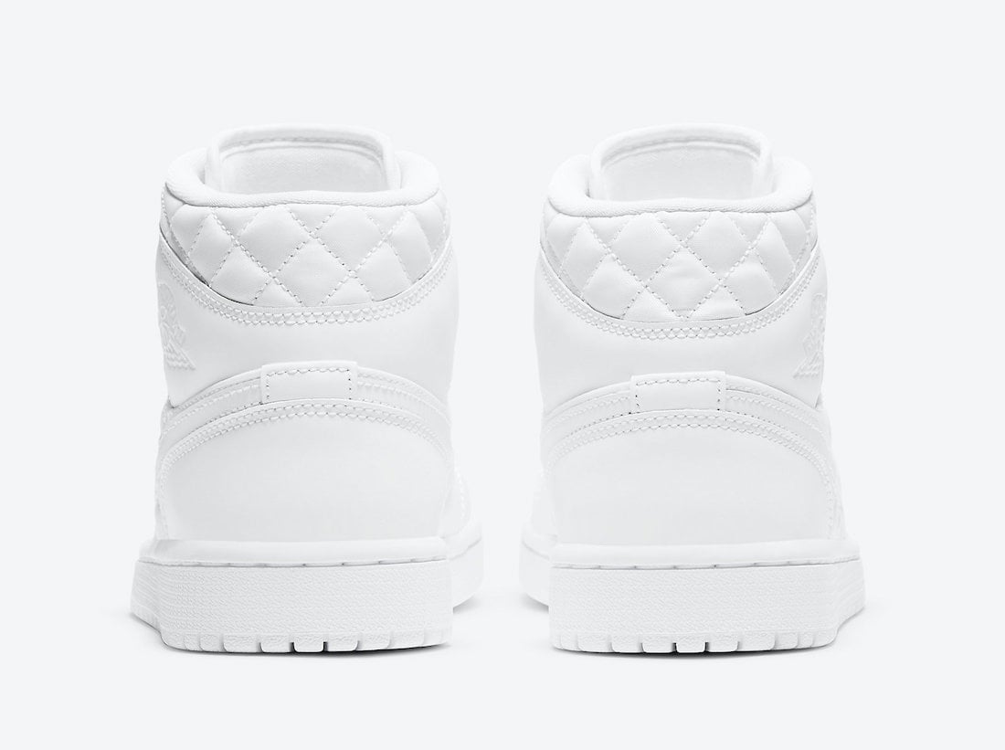 Air Jordan 1 Mid White Quilted DB6078-100 Release Date Info