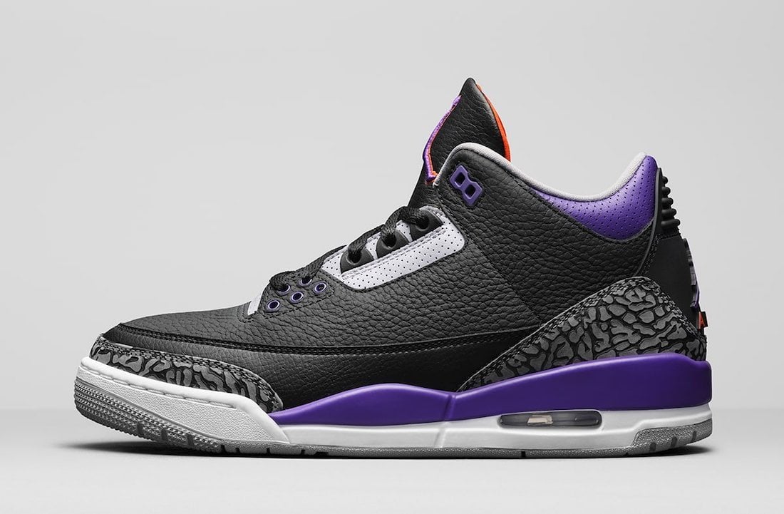 purple and black womens jordans