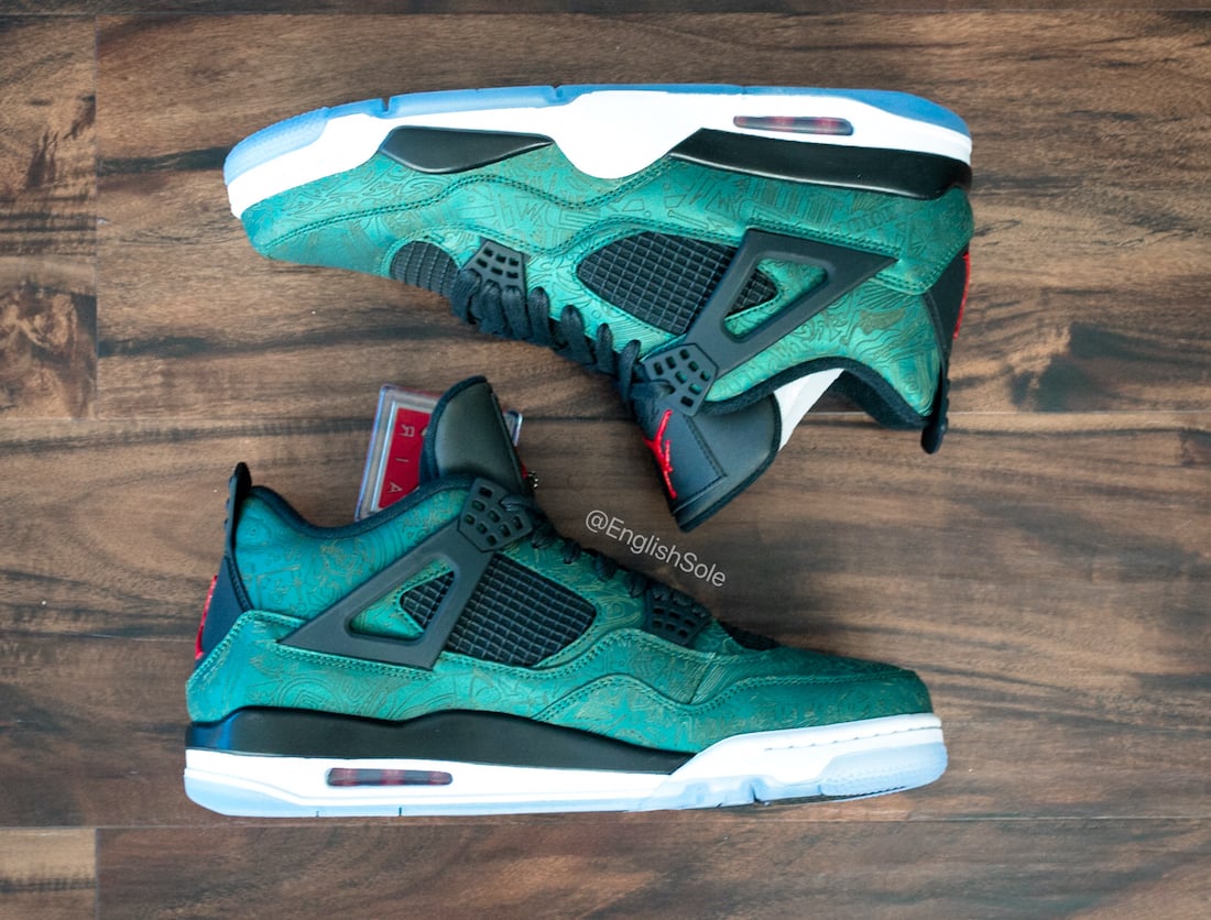 Air Jordan 4 Green Laser