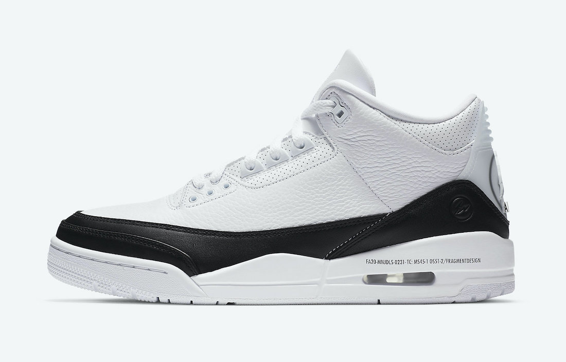 Fragment Air Jordan 3 DA3595-100 Price Release Date