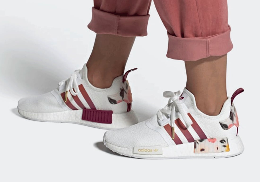 adidas nmd off white flower