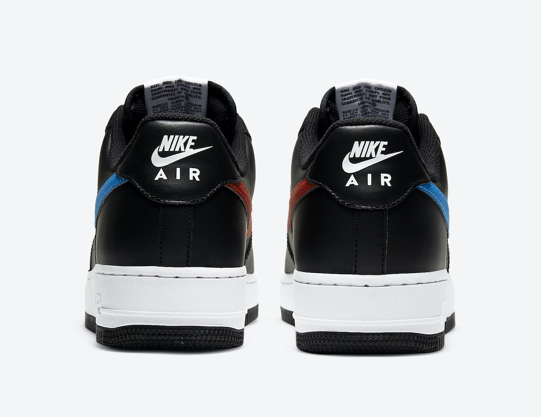 Nike Air Force 1 Black University Red Photo Blue CT2816-001 Release Date Info