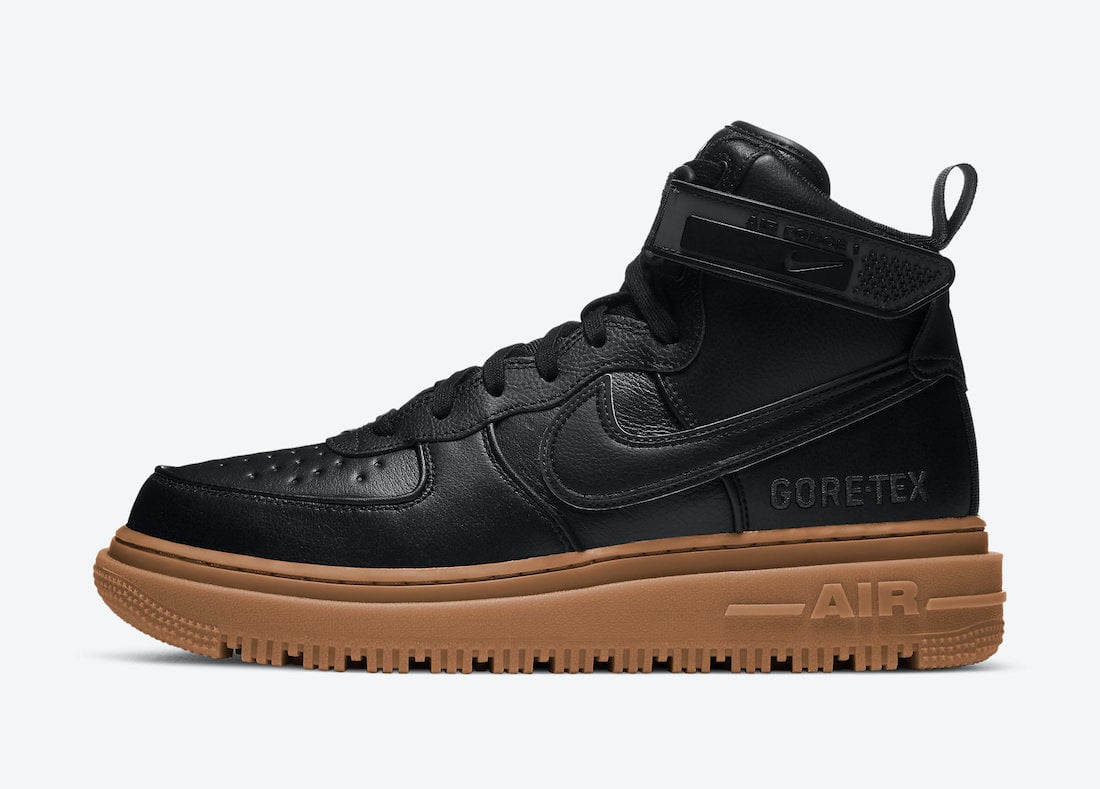 Nike Air Force 1 Gore-Tex Boot Black Gum CT2815-001 Release Date Info