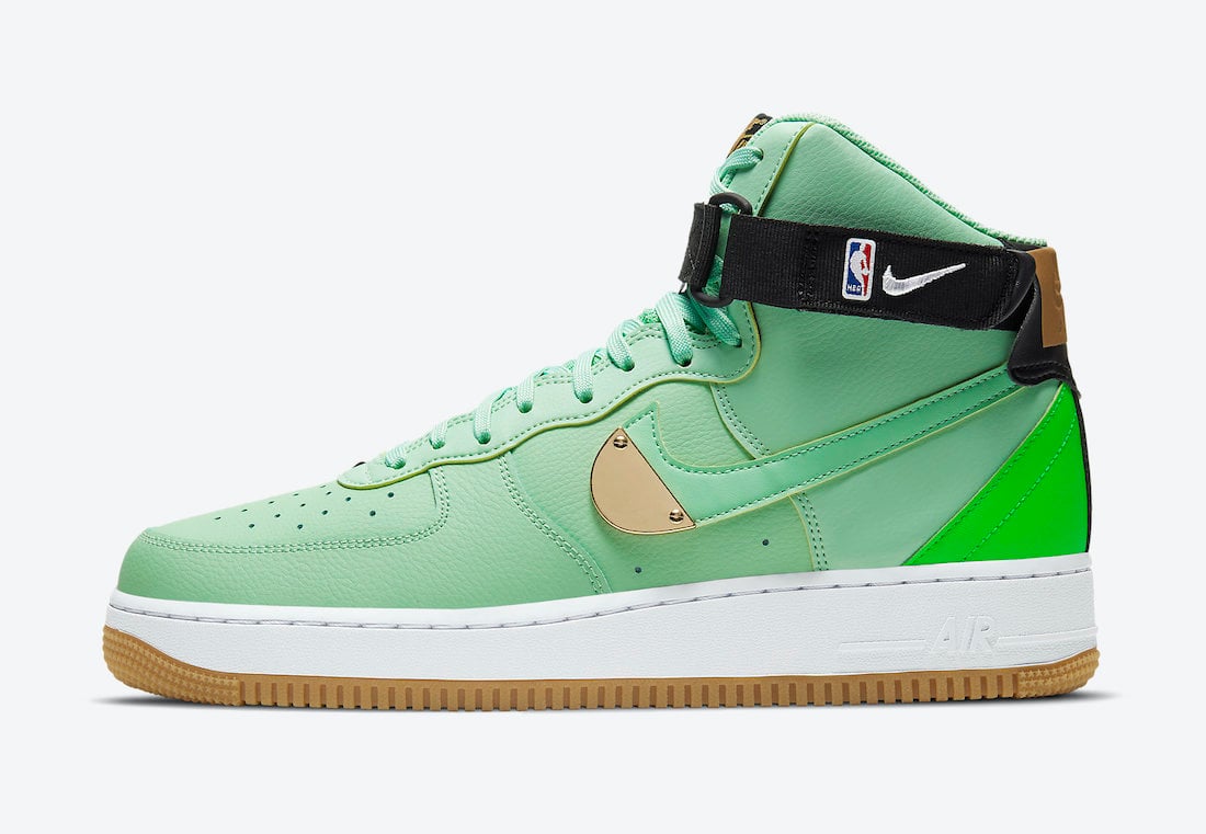 Nike Air Force 1 High NBA Green CT2306-100 Release Date Info