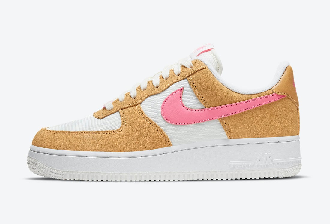 Nike Air Force 1 Low Flax White Pink DC1156-700 Release Date Info