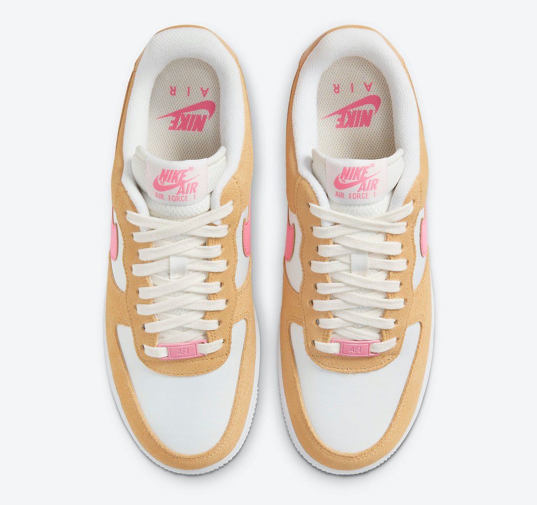 Nike Air Force 1 Low Flax White Pink DC1156-700 Release Date Info