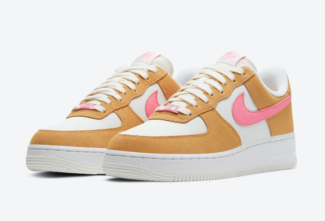 nike air force pink and brown