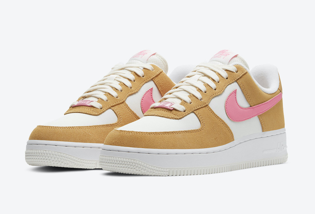 nike air force pink and brown