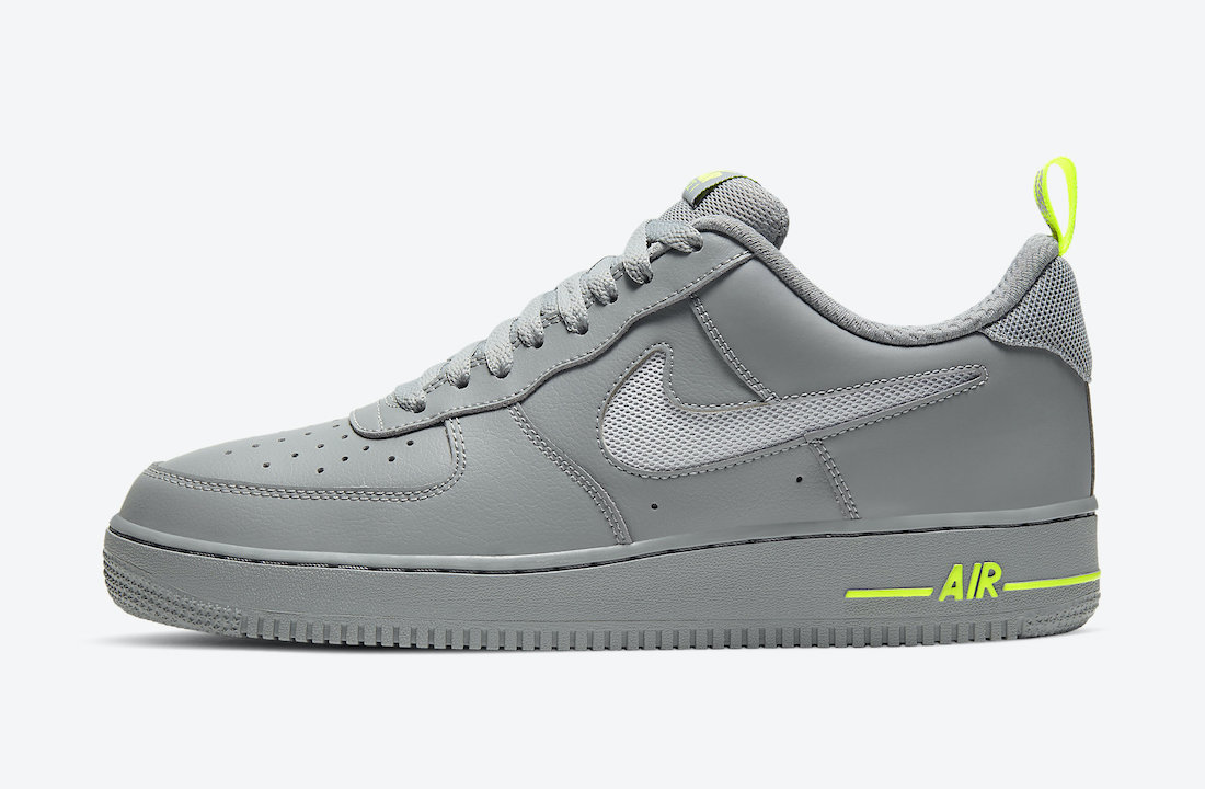 Nike Air Force 1 Low Grey Volt DC1429-001 Release Date Info