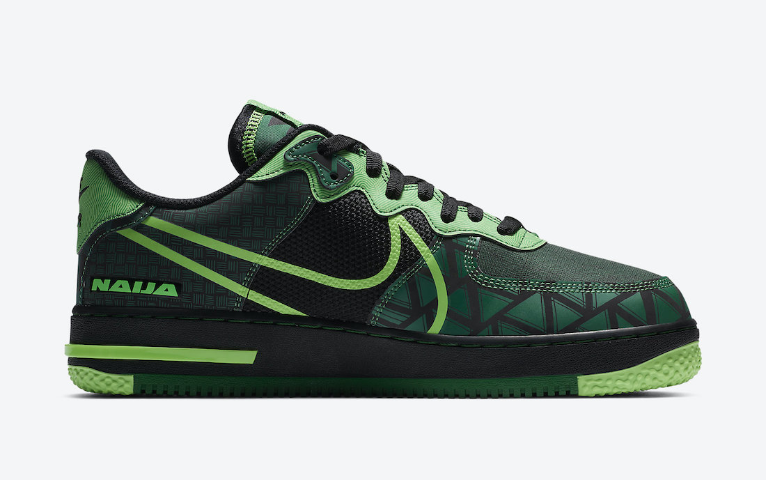 Nike Air Force 1 React Naija CW3918-001 Release Date Info