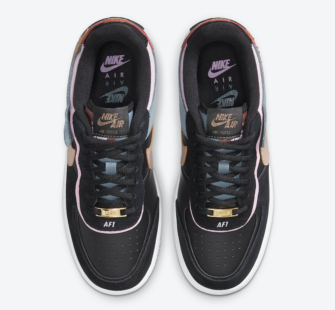 Nike Air Force 1 Shadow Black Light Arctic Pink CU5315-001 Release Date Info