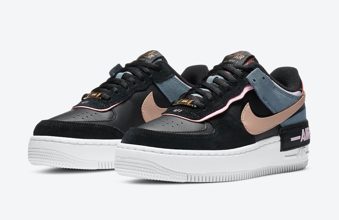 Nike Air Force 1 Shadow Black Light Arctic Pink CU5315-001 Release Date Info