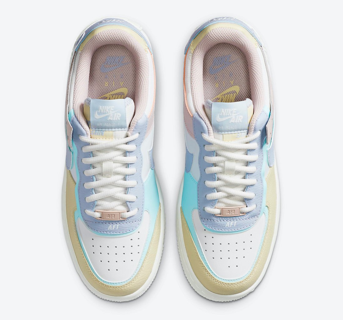 nike air force 1 shadow release with pastel shades