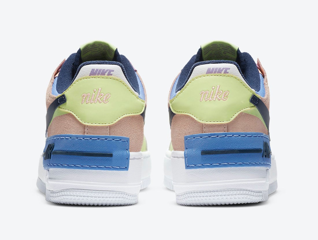 Nike Air Force 1 Shadow Photon Dust Royal Pulse Barely Volt CU8591-001 Release Date Info