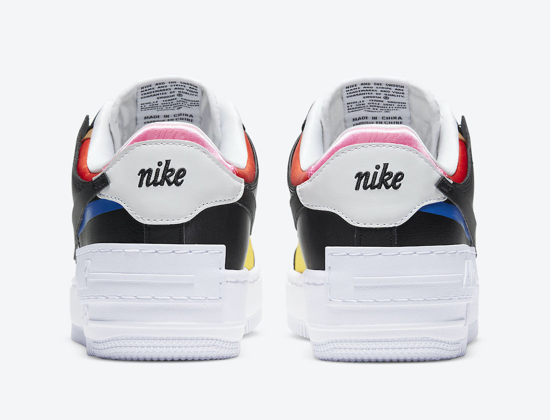 Nike Air Force 1 Shadow White Black Multicolor DC4462-100 Release Date Info