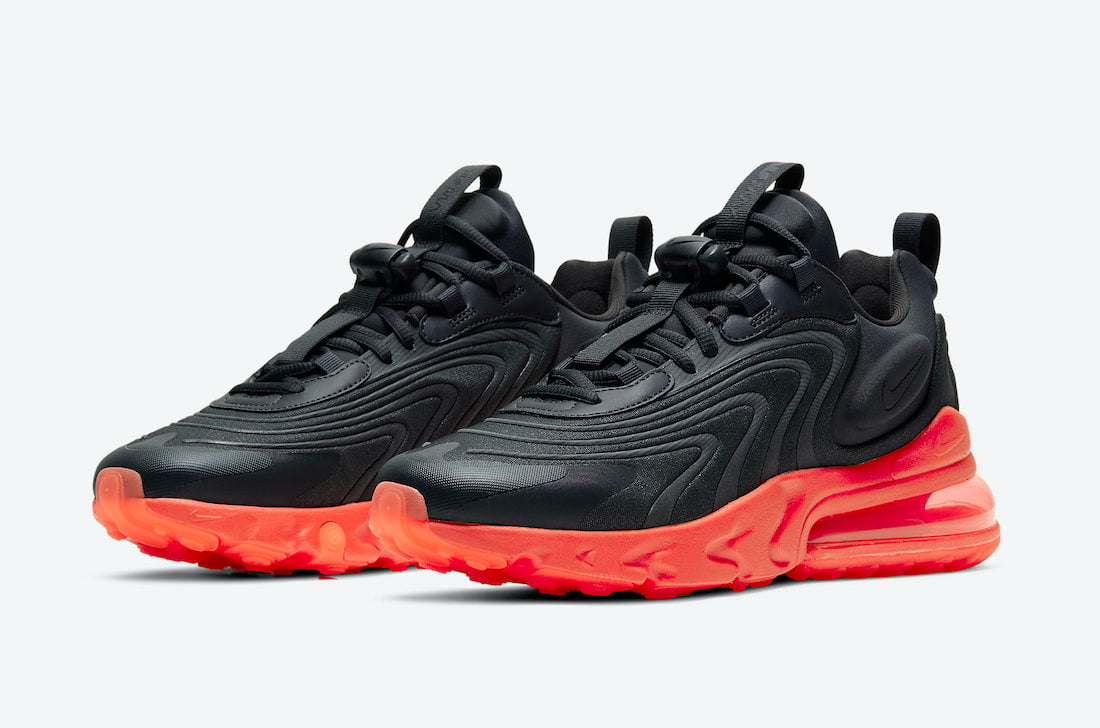 Nike Air Max 270 React ENG Black Orange CZ1759-002 Release Date Info