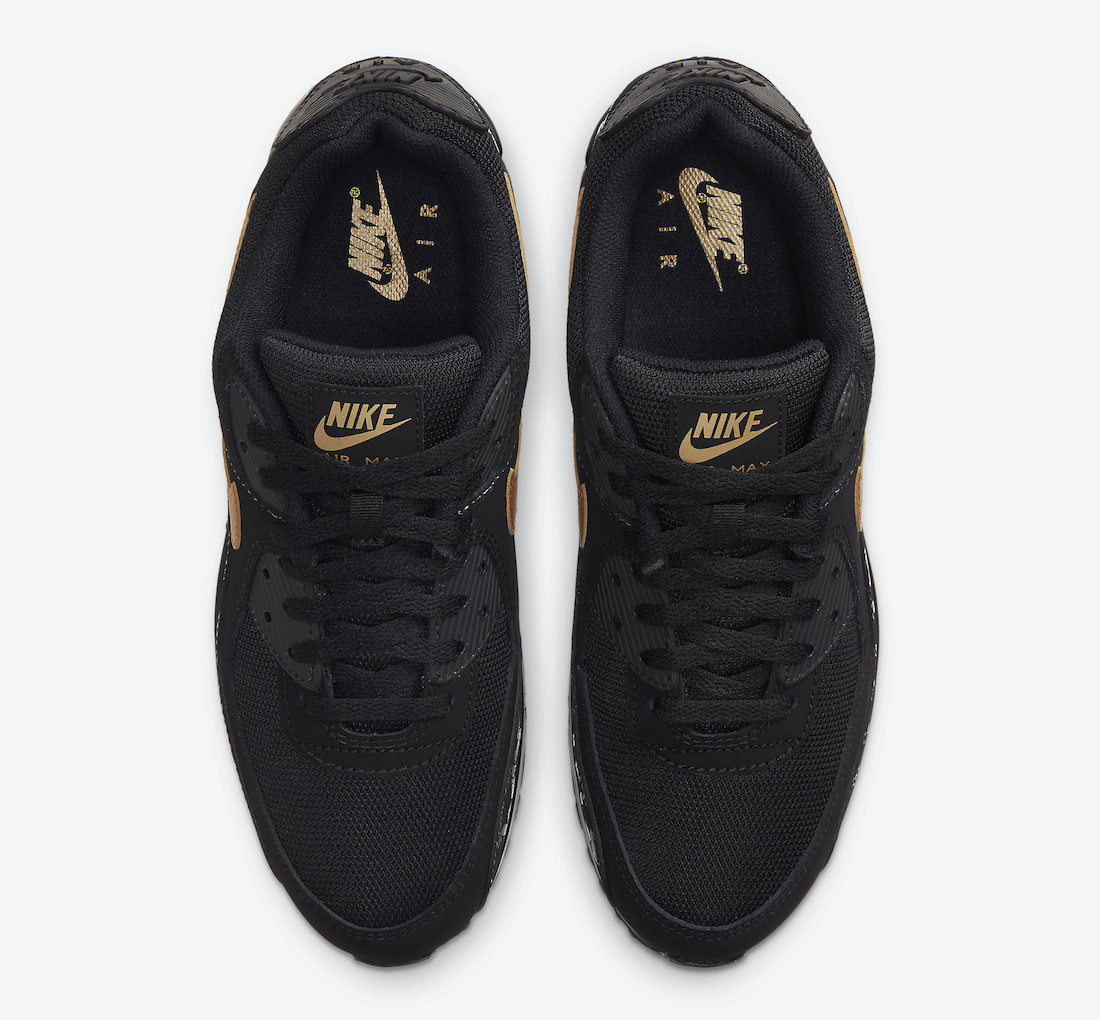 Nike Air Max 90 Black Gold DC4119-001 Release Date Info