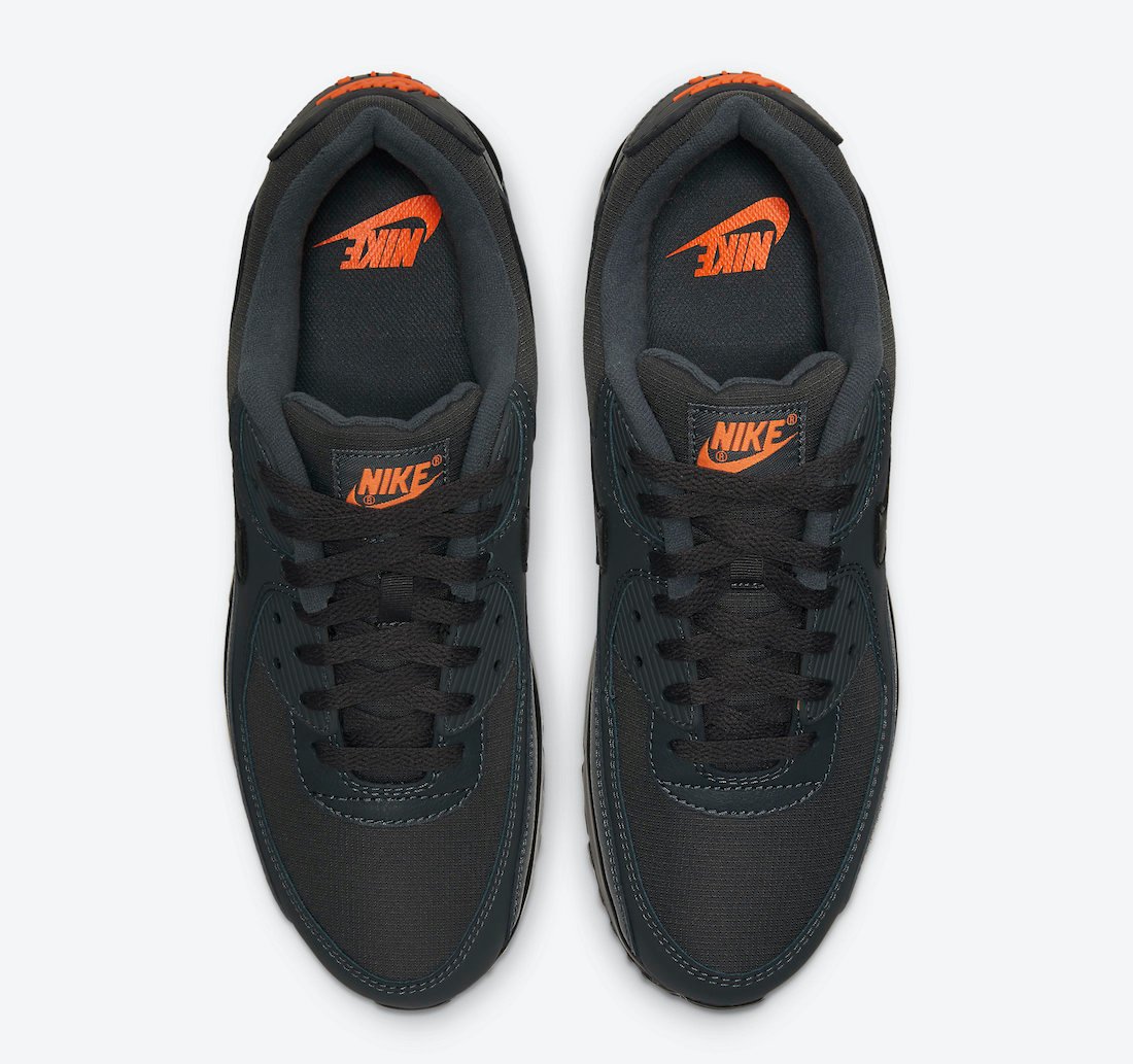 Nike Air Max 90 Grey Orange DC4116-001 Release Date Info