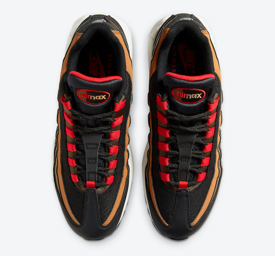 Nike Air Max 95 Orange Tan Black Brown Red CT1805-200 Release Date Info