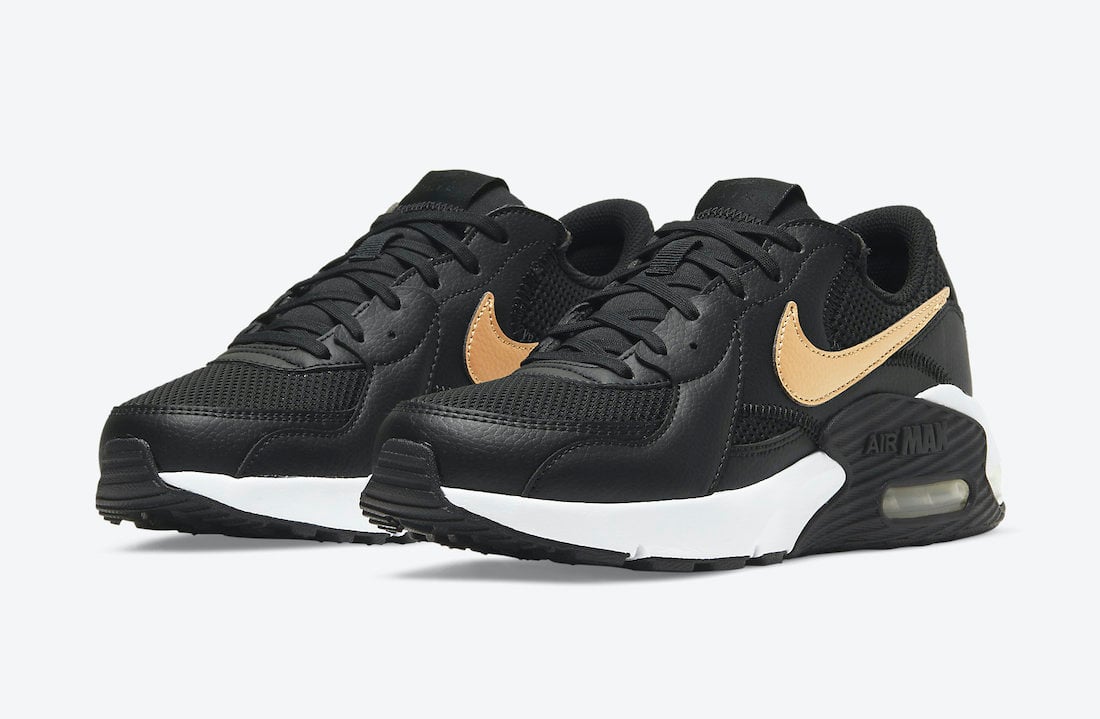 black and gold nike mens