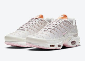 pink and white air max plus