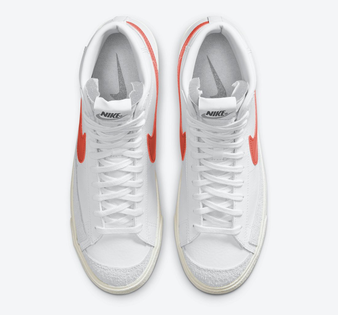 Nike Blazer Mid 77 Vintage White Mantra Orange BQ6806-110 Release Date Info