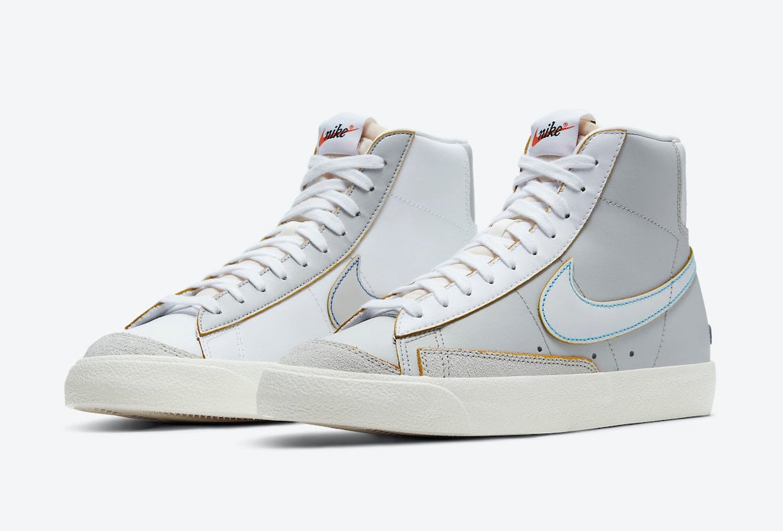 nike blazer wear away blue