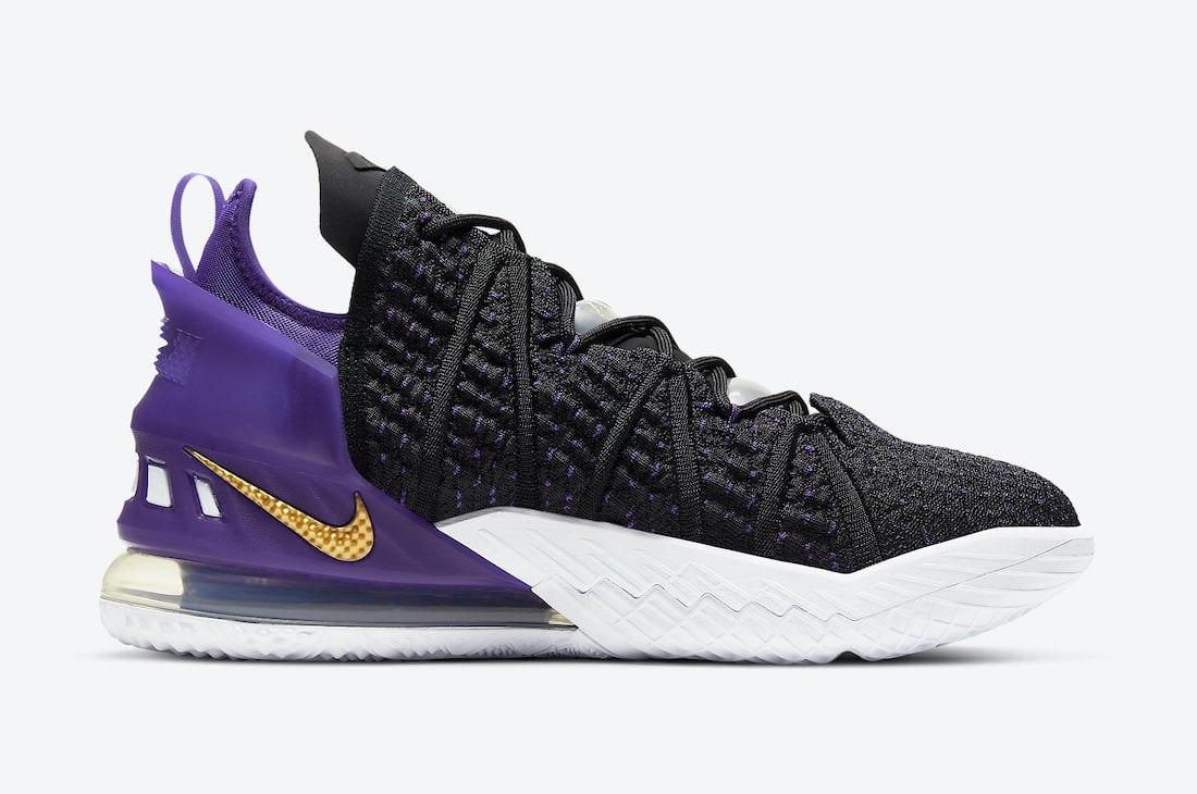 Nike LeBron 18 Lakers CQ9283-004 Release Date Info