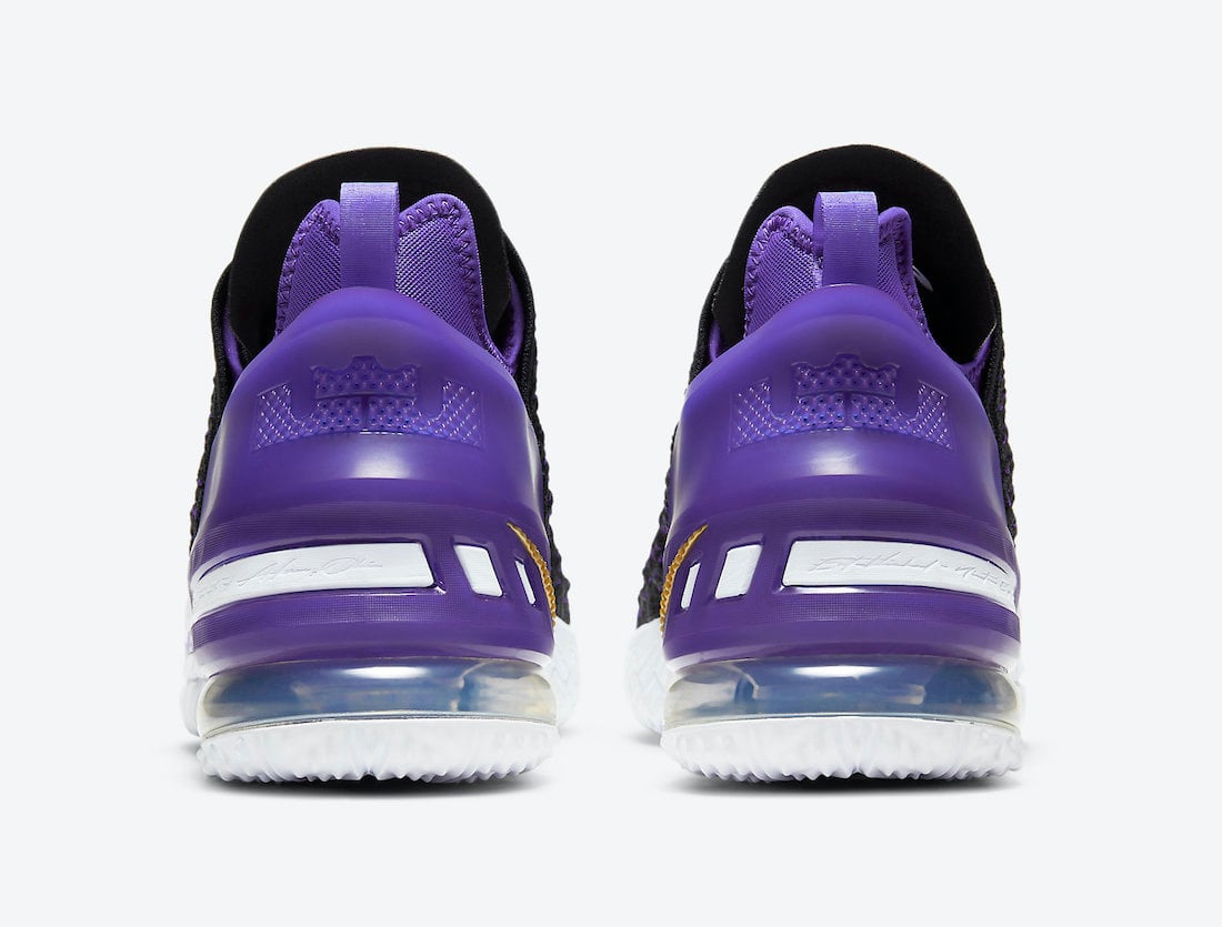 Nike LeBron 18 Lakers CQ9283-004 Release Date Info