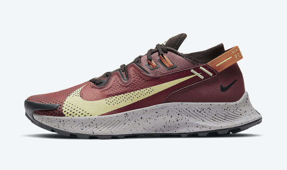 Nike Pegasus Trail 2 Burgundy Yellow Black CK4305-600 Release Date Info