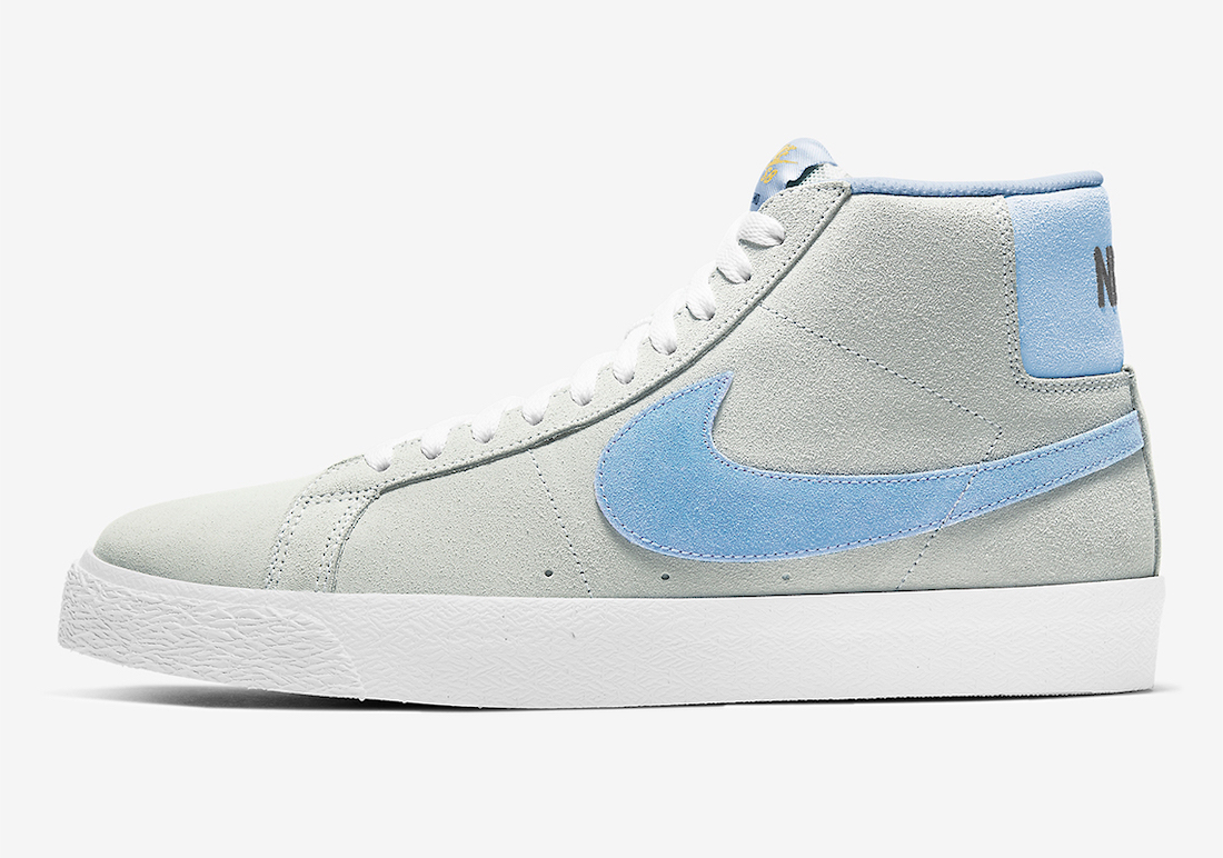 Nike SB Blazer Mid Grey Blue White 864349-008 Release Date Info