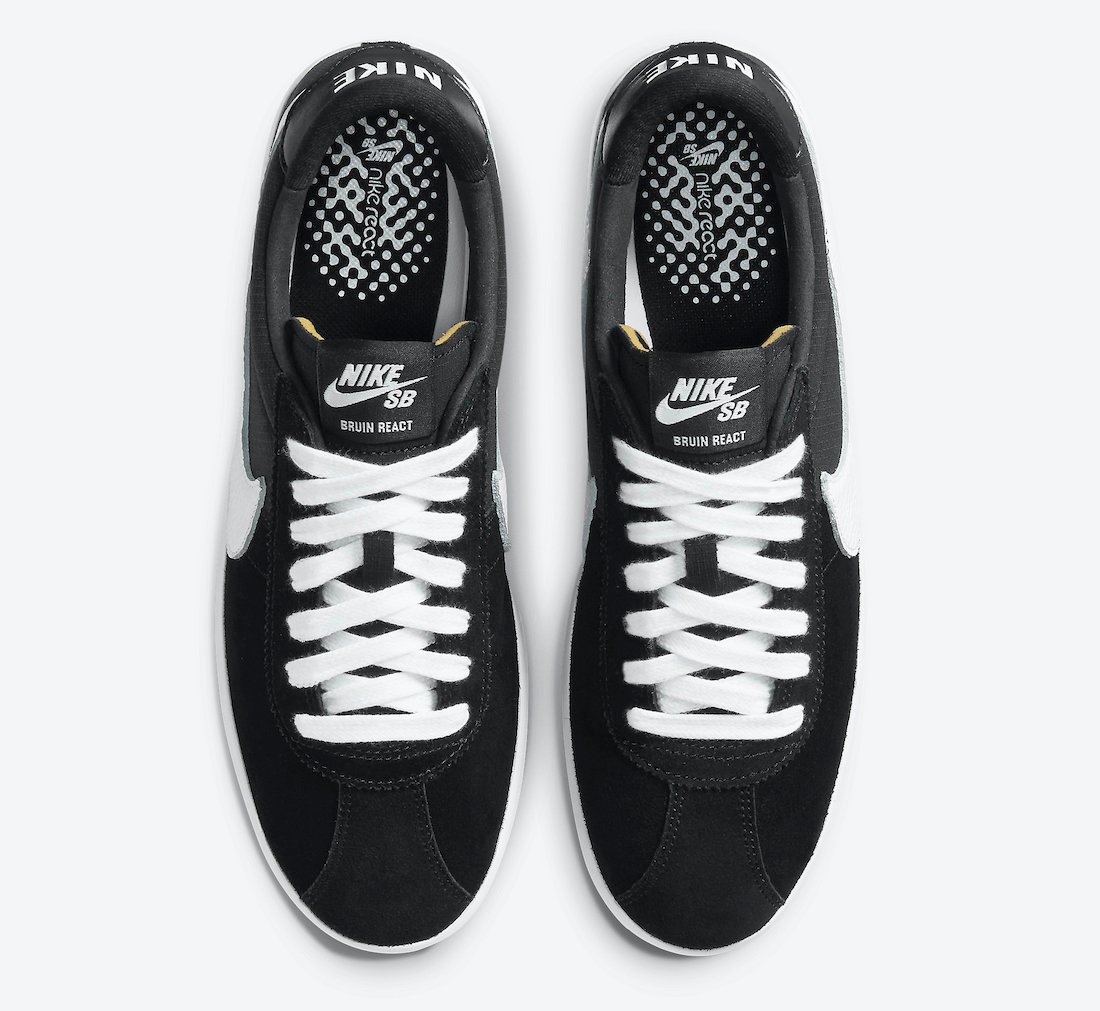 Nike SB Bruin React Black White CJ1661-001 Release Date Info