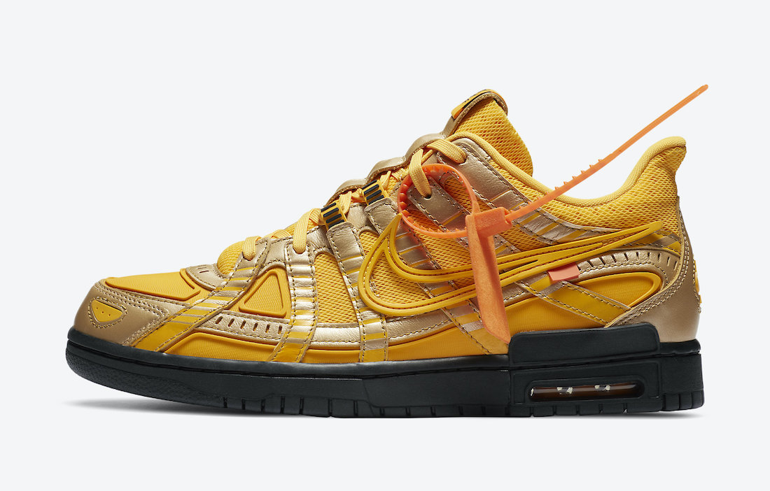 Off-White Nike Air Rubber Dunk University Gold CU6015-700 Release Date