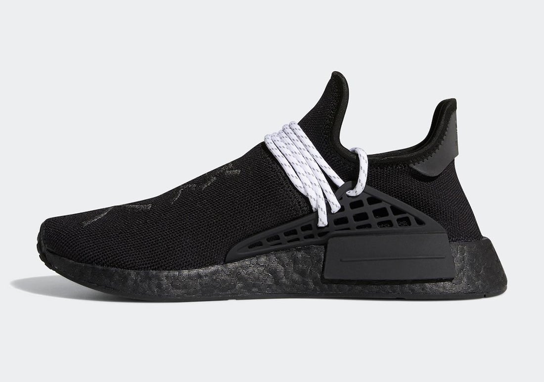 Pharrell adidas NMD Hu Black White GY0093 Release Info