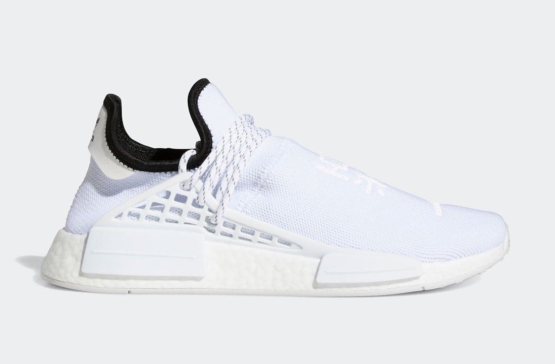 Pharrell adidas NMD Hu White GY0092 Release Date Info