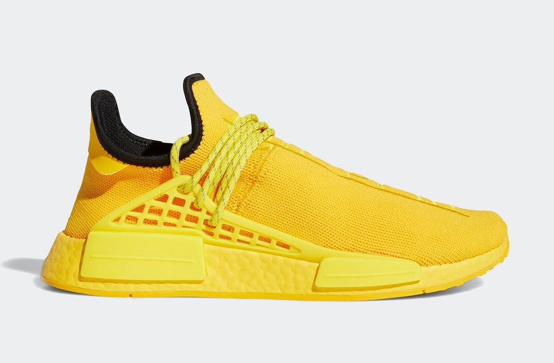 Pharrell adidas NMD Hu Yellow GY0091 Release Date Info