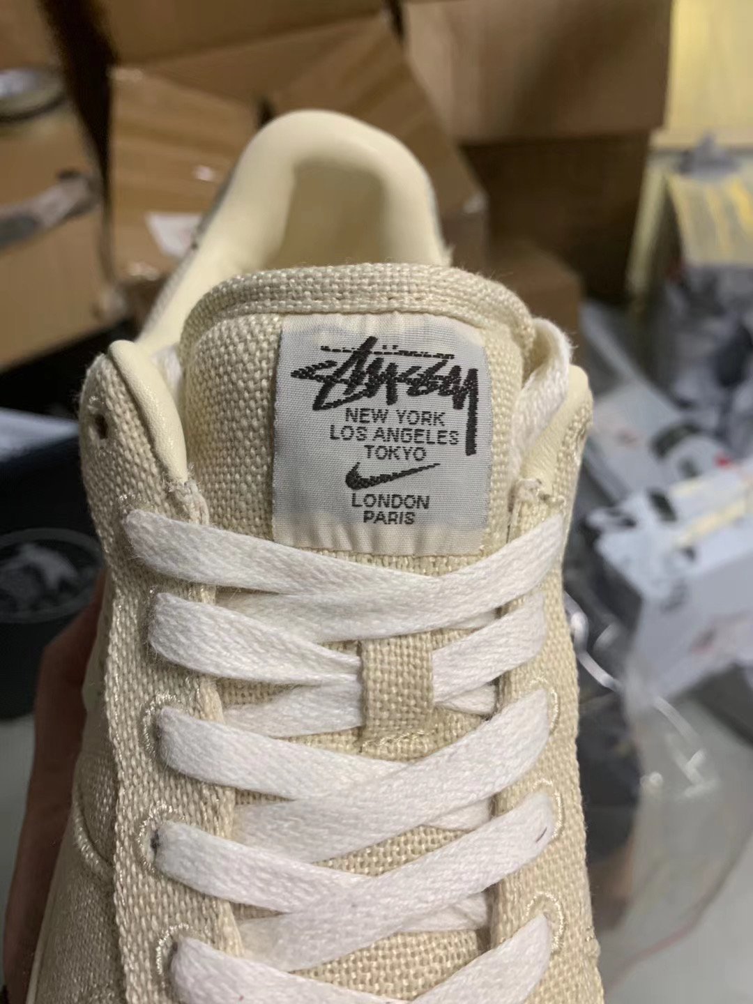 Stussy x Nike Air Force 1 Low Fossil CZ9084-200 Release Info