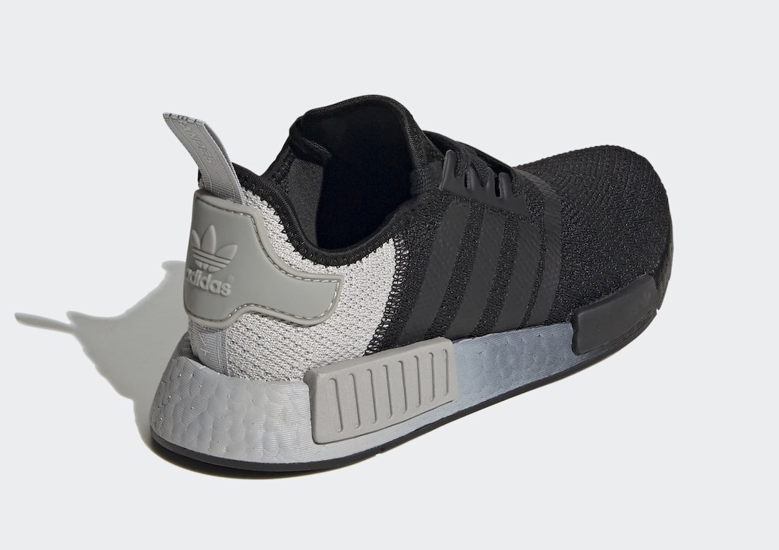 black and gray nmd