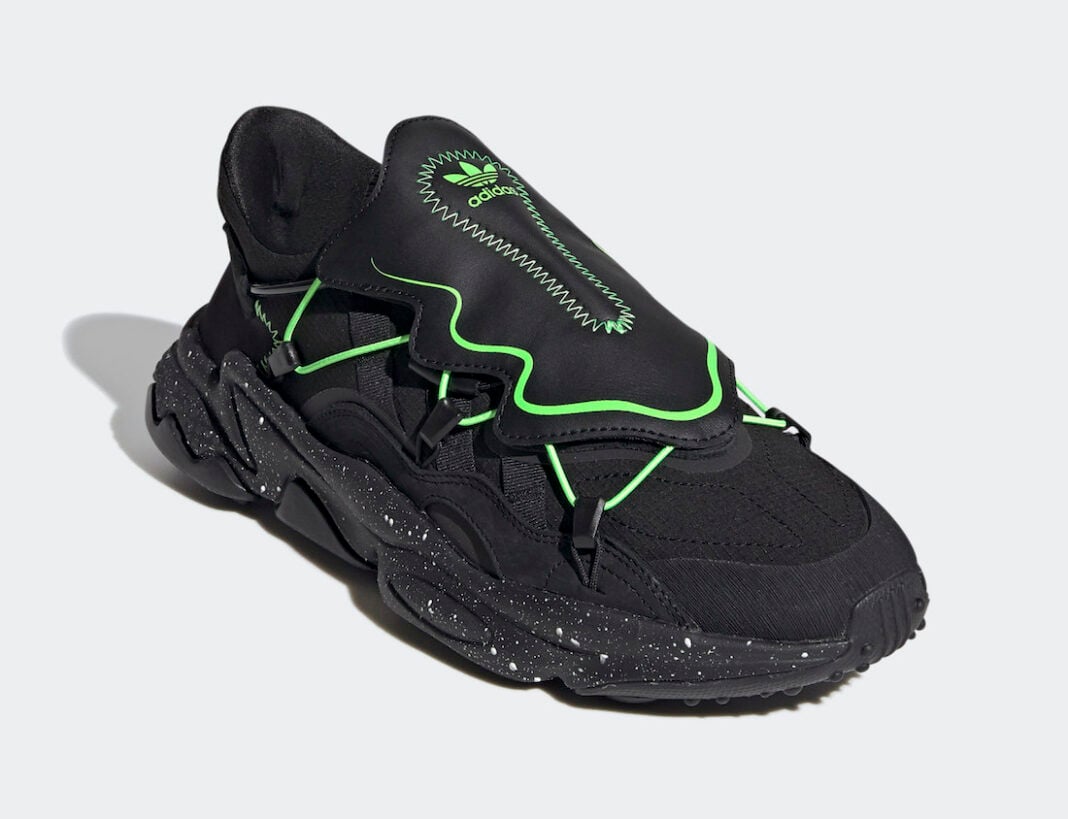 adidas ozweego black green