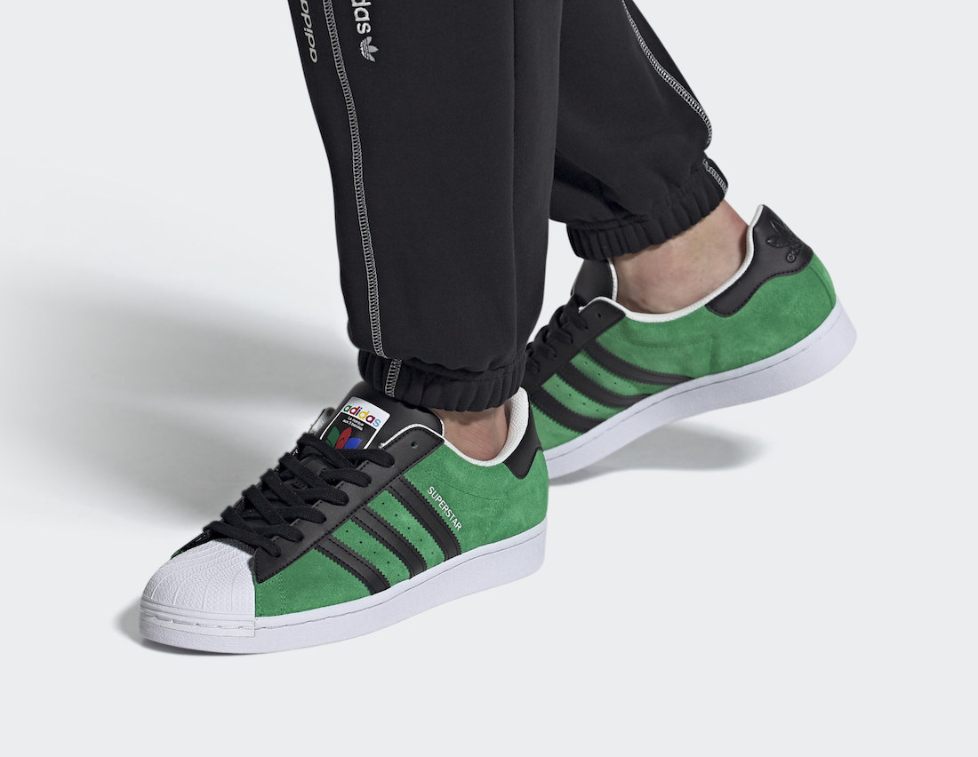 adidas superstar hyper green